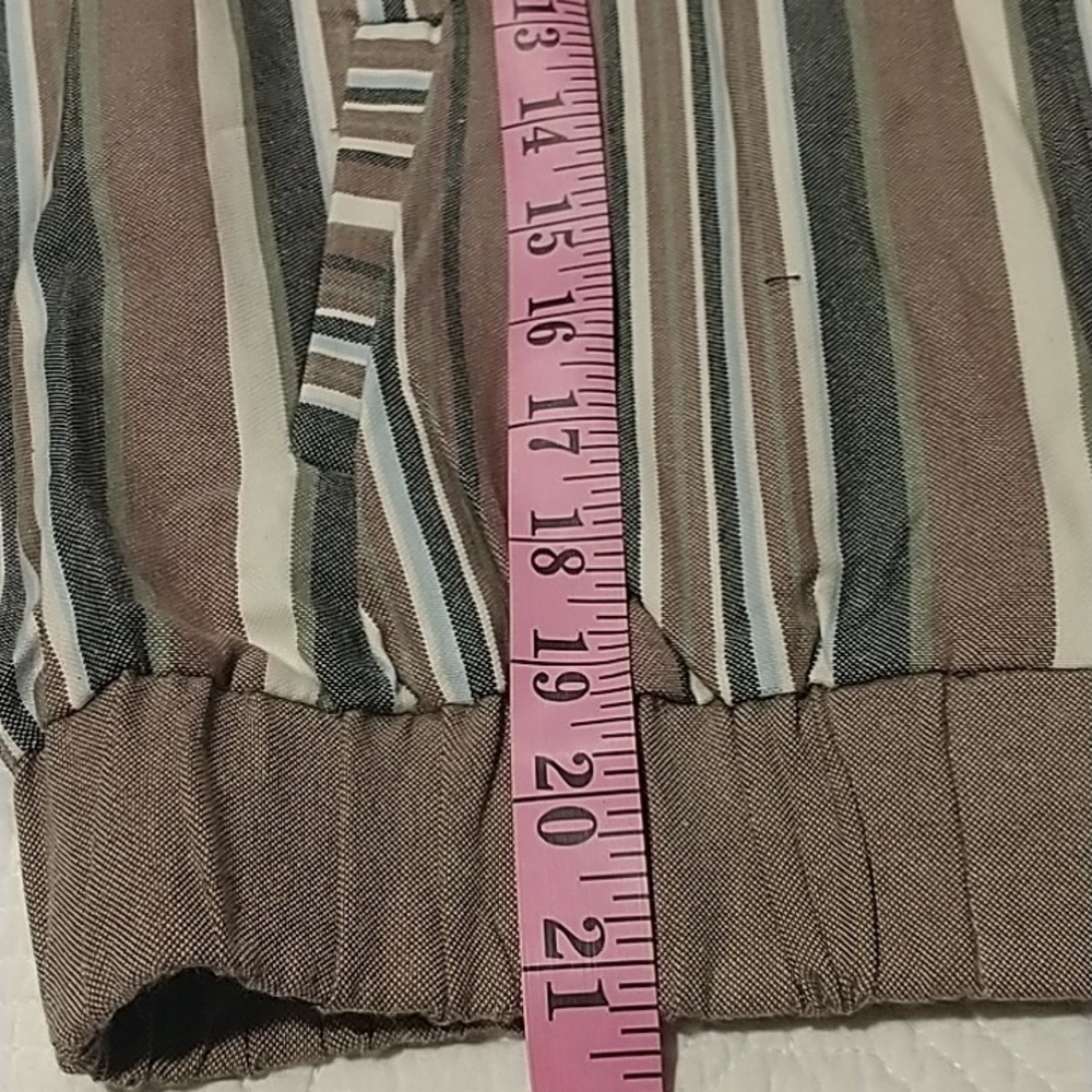 American Rhino Striped Bibi Bomber Jacket M - Picture 11 of 11